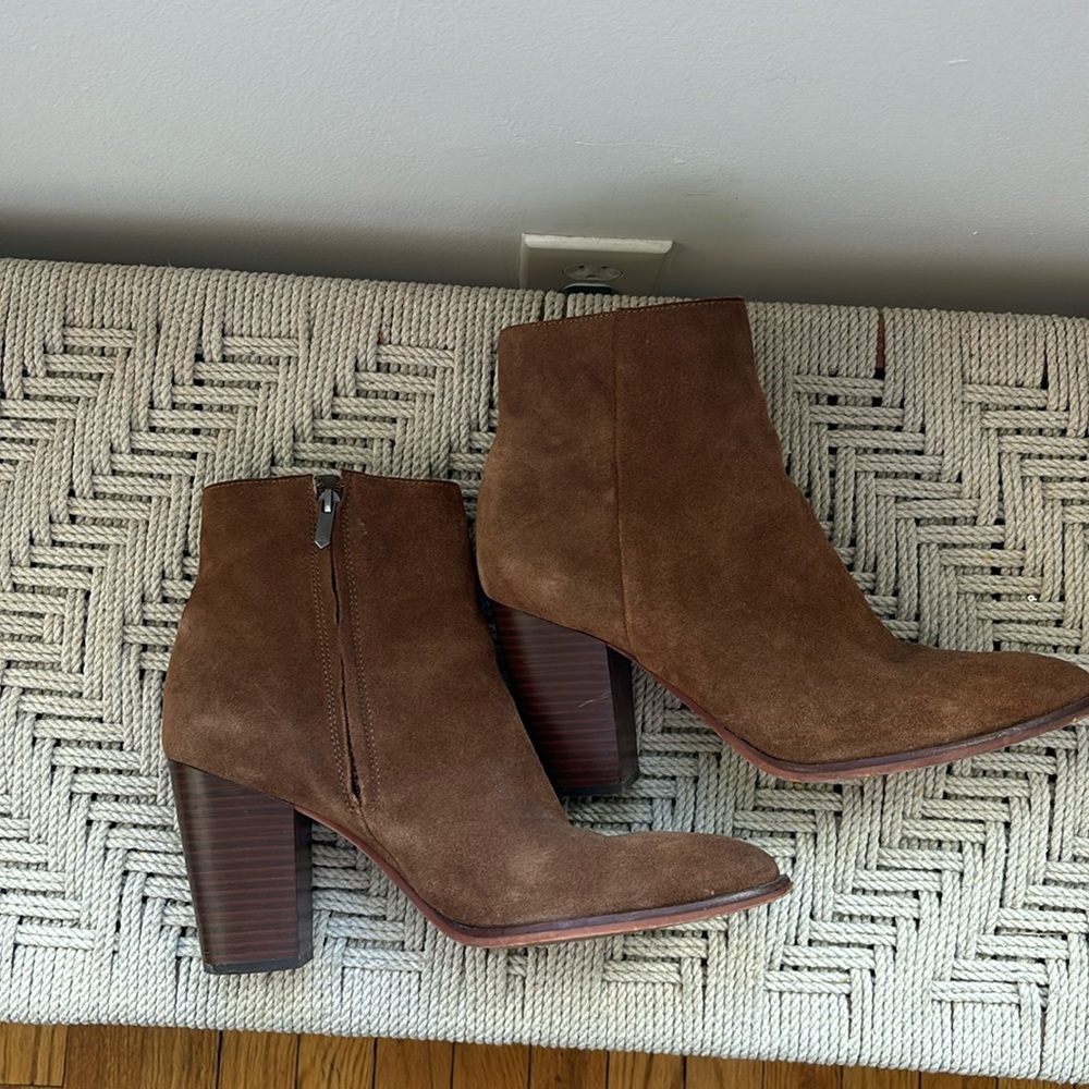 Sam Edelman Suede Heeled Boots size 11